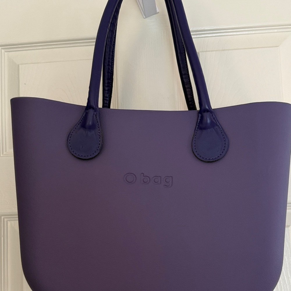 O bag Purple Tote with Matching Handles - Picture 4 of 9